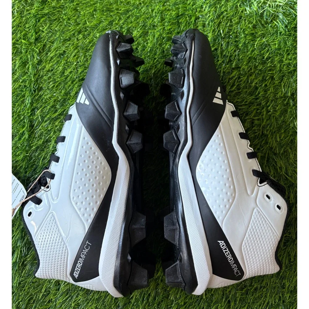 Adidas Adizero Impact MD B Mens Size 6.5 Baseball Cleats Black White ID0963